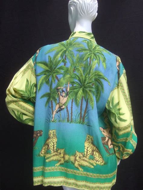 versu versace tropical print|Versace clothing.